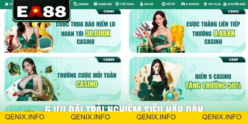 Casino EA88 - Thiên Đường Sòng Bài Trực Tuyến Đỉnh Cao - QENIX