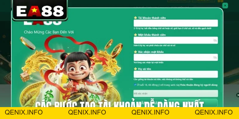 Hướng Dẫn Đăng Ký EA88 Chi Tiết Từ A Đến Z Cho Tân Binh - QENIX