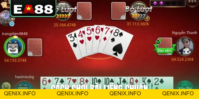 Cách Chơi Bài Liêng Chi Tiết - Dễ Hiểu Nhất Cho Người Mới - QENIX