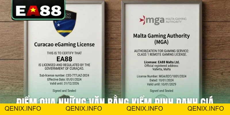 Giấy Phép Hoạt Động EA88 - Bảo Chứng Uy Tín Thị Trường - QENIX