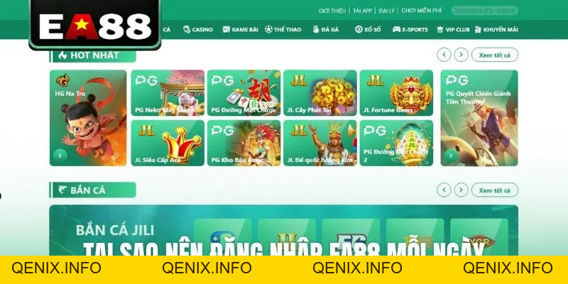 Hướng Dẫn Đăng Nhập EA88 Nhanh Chóng Và An Toàn - QENIX