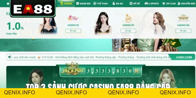 Casino EA88 - Thiên Đường Sòng Bài Trực Tuyến Đỉnh Cao - QENIX