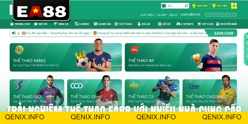 Thể Thao EA88: Sân Chơi Cá Độ Đẳng Cấp Và Chuyên Nghiệp - QENIX