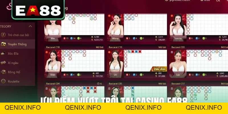 Casino EA88 - Thiên Đường Sòng Bài Trực Tuyến Đỉnh Cao - QENIX