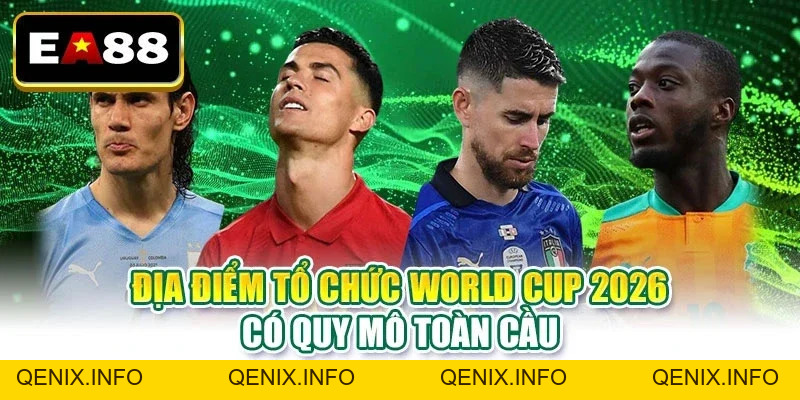Địa Điểm Tổ Chức World Cup 2026 - Các Sân Vận Động Nổi Bật - QENIX